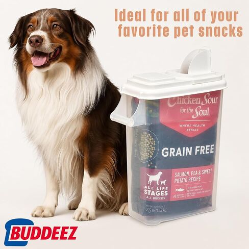 Buddeez Airtight Pet Food Storage Container, 32 Quart, with Pour Spout in Kuwait