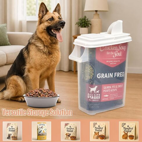 Buddeez Airtight Pet Food Storage Container, 32 Quart, with Pour Spout in Kuwait