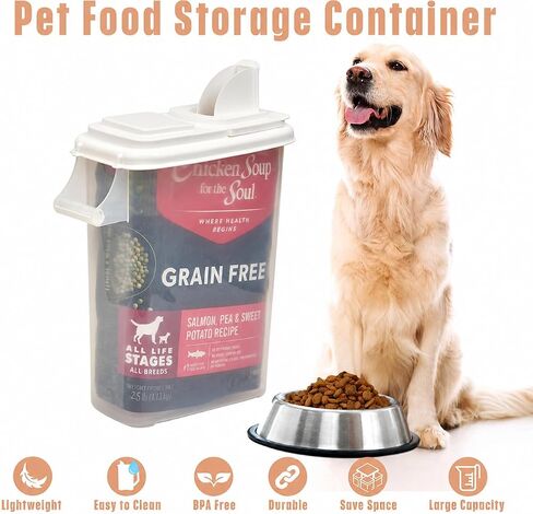 Buddeez Airtight Pet Food Storage Container, 32 Quart, with Pour Spout in Kuwait