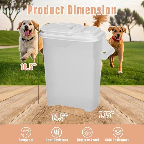 Buddeez Airtight Pet Food Storage Container, 32 Quart, with Pour Spout in Kuwait