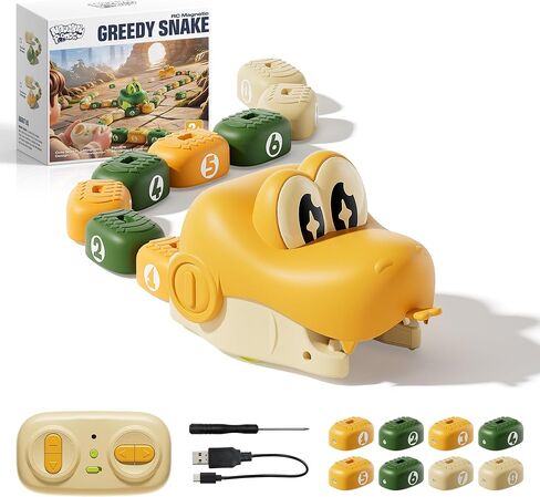 Remote Control Snake Toy for Kids, Magnetic Snake Game with Music, 2P in Kuwait