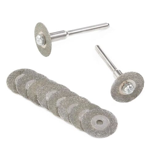 JINGLING 25mm 1" Diamond Cutting Wheels Coated Rotary Blade Cut Off Discs Tile Bit Tools for Dremel Accessories Pack of 10Pcs in Kuwait