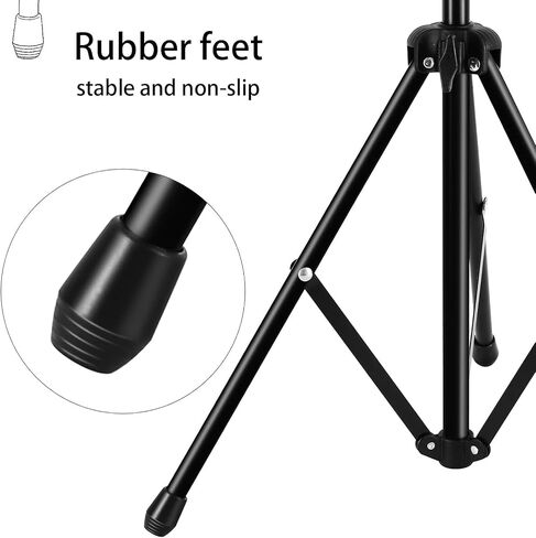 EASTROCK Folding Music Sheet Stand 2 in 1 Dual-Use Portable Music Stand Lightweight with Carrying Bag, Metal Music Stand Foldable with Music Sheet Holder Suitable for Instrumental Performance in Kuwait