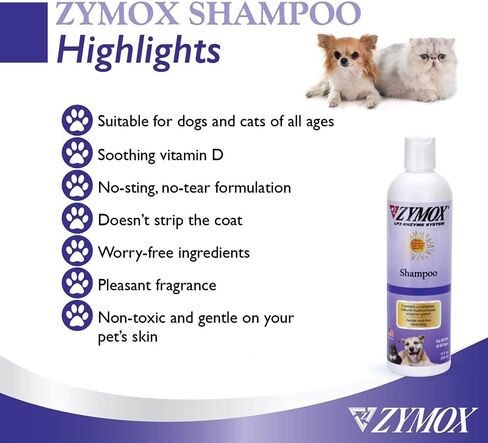 PET King Brands ZYMOX Shampoo for Dogs and Cats, 12oz in Saudi Arabia