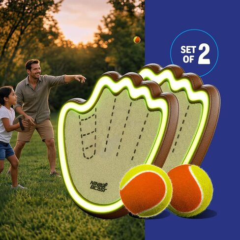 Light-up Baseball Toss & Catch Game - 3 4 5 Year Old Boy Birthday Gift in Saudi Arabia
