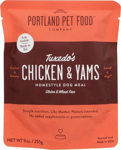 Portland Pet Food Company Tuxedo's Chicken & Yams Dog Meal, 9 OZ in Kuwait