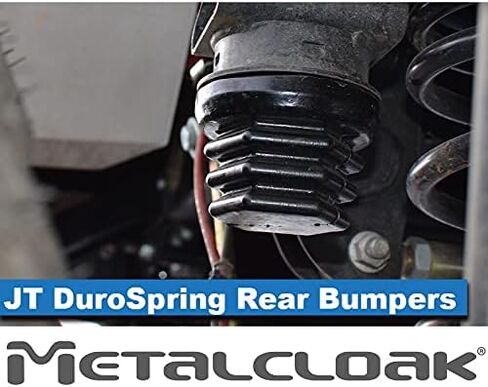 MetalCloak Upper Rear DuroSpring Replacement Bump Stops, Compatible with 2019+ JT Gladiator, Microcellular Urethane Bump Stops, Increased Comfort and Control, Easy to Install, Made in the USA in Kuwait