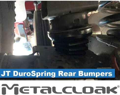 MetalCloak Upper Rear DuroSpring Replacement Bump Stops, Compatible with 2019+ JT Gladiator, Microcellular Urethane Bump Stops, Increased Comfort and Control, Easy to Install, Made in the USA in Kuwait