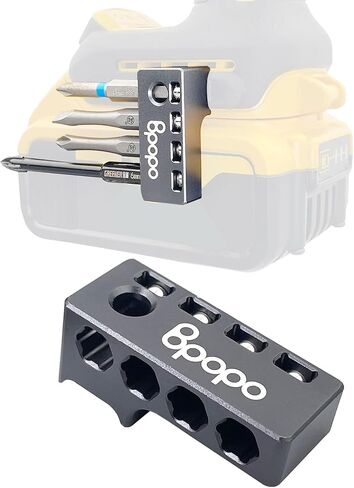 حاملات لقم سداسية من الألومنيوم مقاس 1/4 بوصة تناسب مفكات البراغي اللاسلكية Dewalt Wrox، منظم كم مثقاب مغناطيسي قوي، سهولة الوصول إلى تخزين لقم المسمار السداسي على جانب مثقاب الطاقة، الجانب الأيمن in Kuwait
