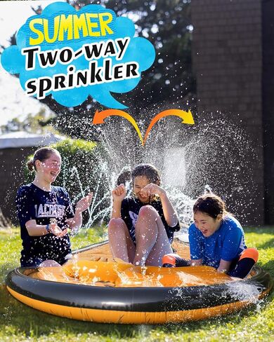 32ft Slip Water and Slide for Kids Adults, Extra Long Backyard Water Slide with Pool and 2 Inflatable Bodyboards, Summer Outdoor Games Water Toys in Saudi Arabia