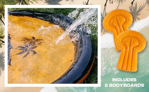 32ft Slip Water and Slide for Kids Adults, Extra Long Backyard Water Slide with Pool and 2 Inflatable Bodyboards, Summer Outdoor Games Water Toys in Saudi Arabia