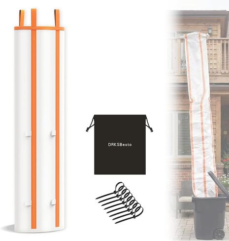 2packs 10ft Construction Trash Chute Section – Heavy-Duty, Tear-Resistant Material; Includes 8 Zip Ties (120lb Rated) & Storage Bag; for Construction, Renovation, Remodeling, Household, Laundry in Saudi Arabia