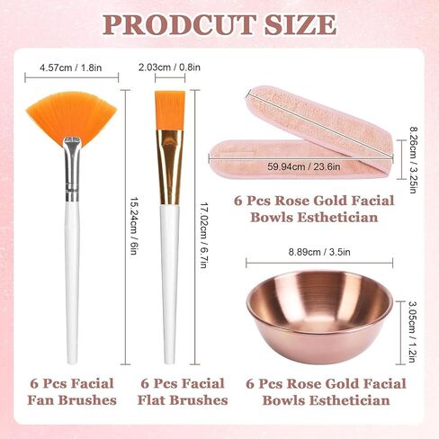 16 Pcs Face Mask Mixing Bowl Set, for DIY Spa Salon in Kuwait