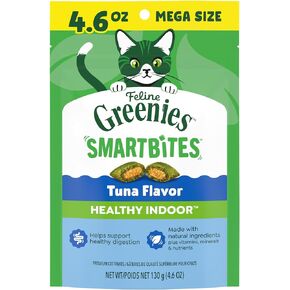 Greenies Feline Smartbites Healthy Indoor Cat Treats, Tuna, 16 oz in Kuwait