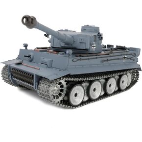 1/16 2.4ghz Remote Control German Tiger I Gray Color Tank Adults Model Toy(Upgraded/Metal Road Wheel & Tracks & Sprocket Wheel & Idle Wheel)(Steel Gear Gearbox)(5000mah Nimh Battery)(Airsoft) in Kuwait