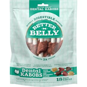 Better Belly Fresh Breath Twist Stick Highly Digestible Dog Treat, 25 Count in Kuwait