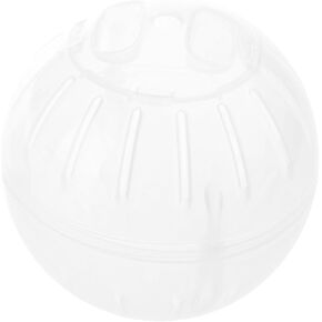 1Pc White-Transparent Plastic Silent Hamster Ball, Exercise Ball for Small Animals, Spinner Hamster Running for Sugar Gliders Small Mice Gerbils Hamsters (Diameter 10 cm in Kuwait