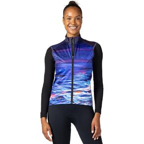 Terry Cycling Vest Womens Signature Bike Jersey for Women Cycling, Semi-Fitted High-Vis Full Front Zip Cycling Top in Kuwait