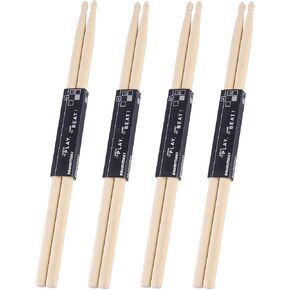 12 Pairs Drum sticks 5A Classic Maple Wood Drumsticks Wood Tip Drumstick for Adults Kids and Beginners in Kuwait