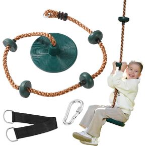 Climbing Rope Disc Swing for Kids ‌Tree Swings‌ Swing Set Accessories in Kuwait