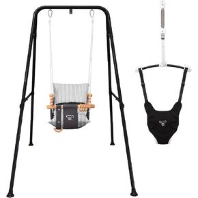 2 in 1 Baby Swing & Baby Jumper, Indoor and Outdoor, Foldable Stand in Kuwait