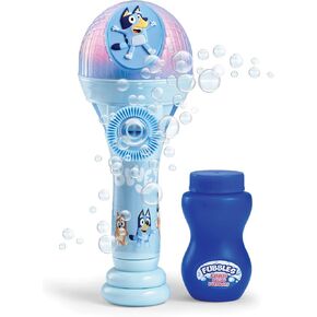 BLUEY Dance Mode Bubble Machine and Toy Microphone | Bluey Toy for Baby, Toddlers and Kids | Includes Bubble Solution in Kuwait