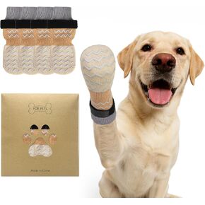 Dog Socks Shoes for Hot Pavement to Prevent Licking Paws, Summer Anti Slip Pet Booties with Grip Traction Control for Hardwood Floors, Grippy Boots & Paw Protectors for Small Medium Large Senior Dogs in Kuwait
