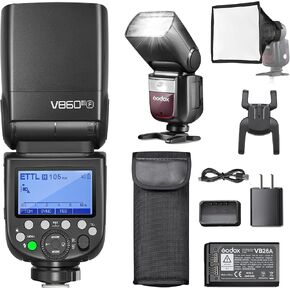 Godox V860III-C Camera Flash Speedlite, TTL HSS 2.4G 1/8000s GN60 Shoe Mount Flashes, 5300K Modeling Light, with 2600mAh Li-ion Battery Compatible for Canon DSLR Cameras (V860II-C Upgraded Version) in Kuwait