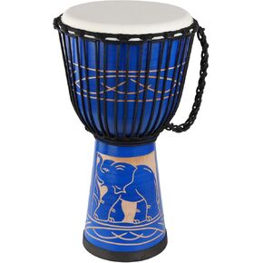 Djembe Drum,10'' x 20'' Hand Painted Pattern African Drum Mahogany Goatskin Drumhead Musical Instrument for Adults kids Beginners in Kuwait