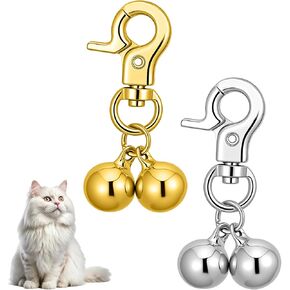 2 Pcs Dog Bell for Collar, Durable Bell for Dog Collar Metal Snap Clip Bells in Kuwait