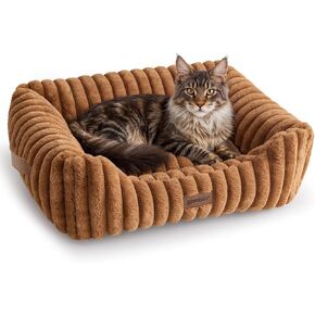 ZOMISIA Orthopedic Large Cat Bed with Removable Washable Cover, 25x21'' in Saudi Arabia