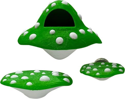 Jumping Spider Enclosure Accessories – 3 Pcs Jumping Spider Mushroom Styling Platforms with Magnetic Mounting for Climbing, Resting and Exploration (Black) in Saudi Arabia