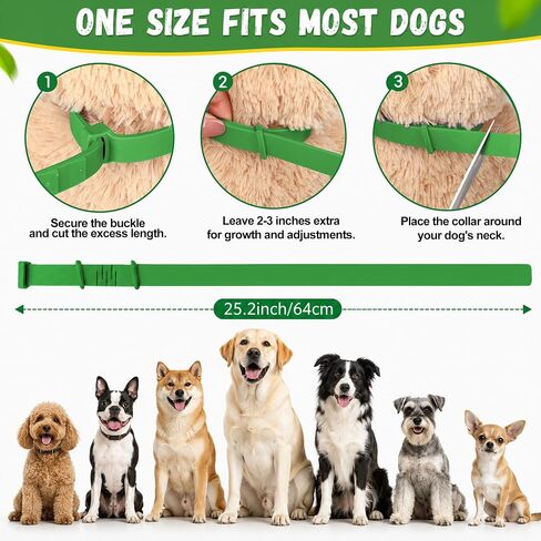 4 Pack Dog Flea Collars for Small Medium Large Dogs, Adjustable in Saudi Arabia
