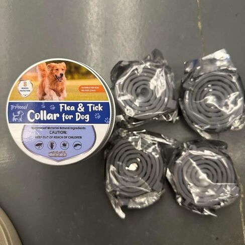 Dog Flea & Tick Collars 4 Pack – 8-Month Waterproof Protection, Adjustable Size for Small, Medium & Large Dogs, Long-Lasting Comfort & Prevention in Kuwait