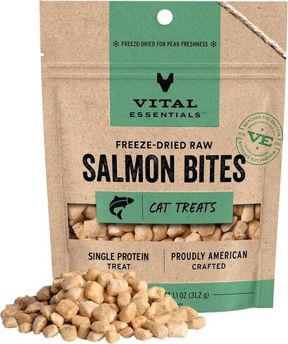 Vital Essentials Freeze Dried Cat Treats, Rabbit Bites, 0.9 oz Bag in Kuwait