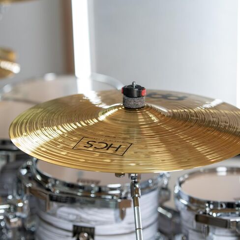 Meinl Cymbals HCS Ultimate Cymbal Set Box Pack for Drums with Hihats, Ride, China, Splash, Bell and Free 16" Trash Crash — Made in Germany — Durable Brass, 2-Year Warranty SCS1 in Kuwait