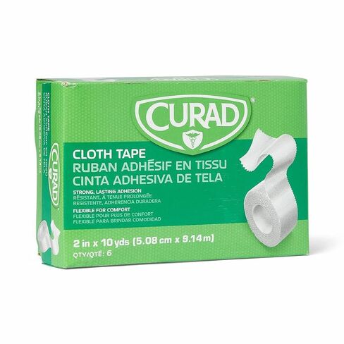 Clothe Adhesive Tape 2 Inch x 10 Yard Roll, Box of 6 in Saudi Arabia