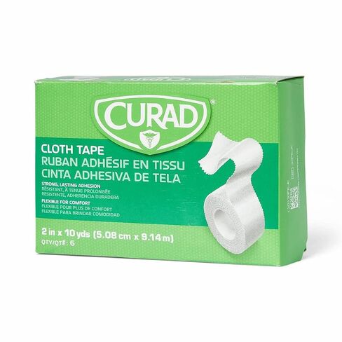 Clothe Adhesive Tape 2 Inch x 10 Yard Roll, Box of 6 in Saudi Arabia