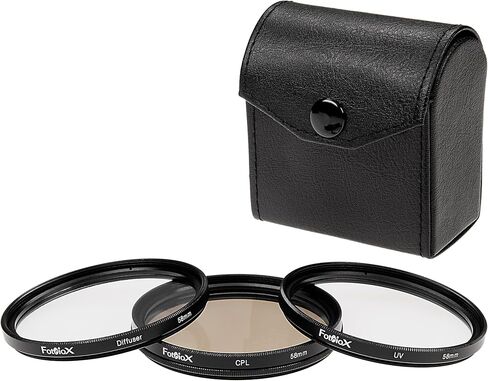 Fotodiox Filter Kit, UV, Circular Polarizer, Soft Diffuser, 52mm for Canon, Nikon, Sony, Olympus, Pentax, Panasonic Camera Lenses. in Saudi Arabia