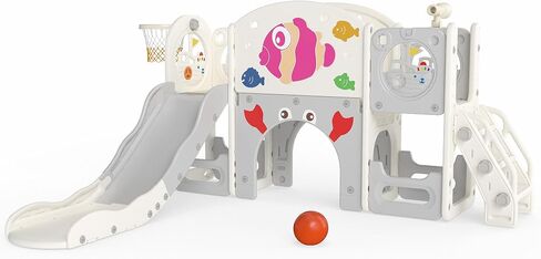 NYEEKOY 8 in 1 Toddler Slide, Toddler Playground and playset in Saudi Arabia