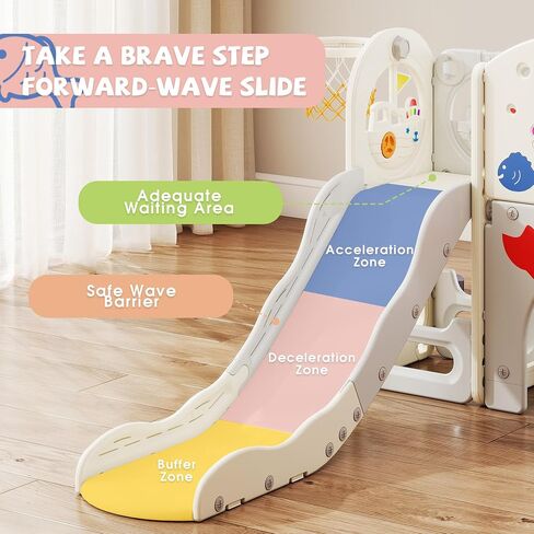 NYEEKOY 8 in 1 Toddler Slide, Toddler Playground and playset in Saudi Arabia