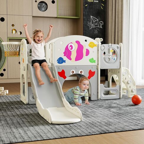 NYEEKOY 8 in 1 Toddler Slide, Toddler Playground and playset in Saudi Arabia
