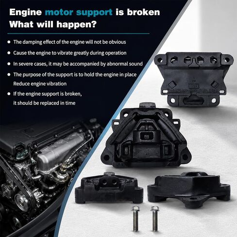 0135313000 Trucks Engine Rear Mount for 2008-2018 Freightliner Cascadia, Western‑Star with DD13 DD15, Replace# 01-34070-000 LOR J2618528 in Saudi Arabia