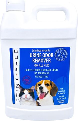 Pet Urine Odor Eliminator and Remover for Cat and Dog Urine, Oxidizer Based Pee Cleaner Destroyer for Carpets, Rugs, Mattress, etc. 128 Oz (1 Gallon) in Saudi Arabia