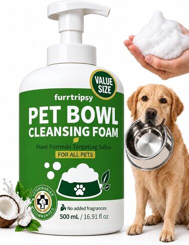 Pet Bowl Cleaner Mousse for Slime, Odor & Biofilm, 16.9 fl oz in Kuwait
