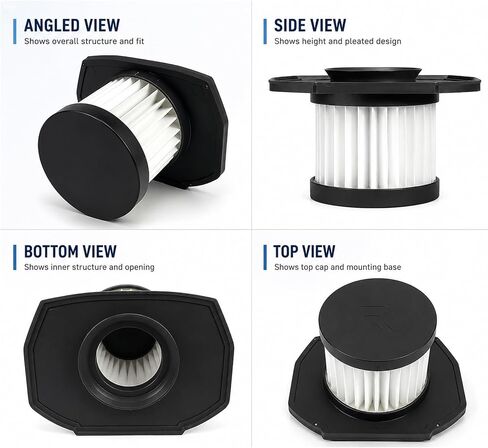 استبدال فلتر الفراغ متوافق مع مكنسة كهربائية Ryobi P718 P718K P718B 313282002 18 فولت، مجموعة فلتر واحدة مع شاشة مسبقة in Kuwait