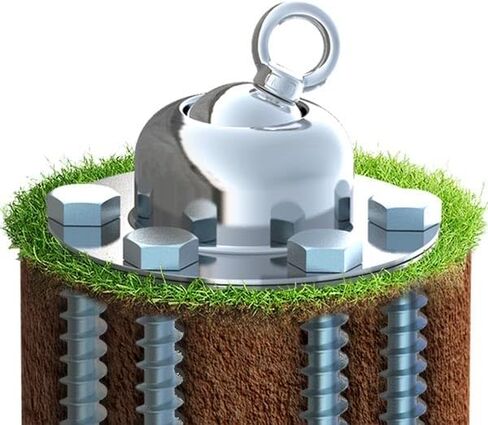 360° Swivel Dog Tie Out Stake Dog Anchor Heavy Duty Stainless Steel Dog Yard Stake for Small to Large Dogs 6 PCS Dog Tethers Holds 1500Lbs of Pull Force Great for Yard Camping (S-04) in Kuwait