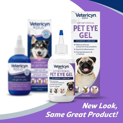 Vetericyn Plus Pet Eye Gel for Dogs & Cats, Lubricating Dog Eye Gel, 3 oz in Saudi Arabia