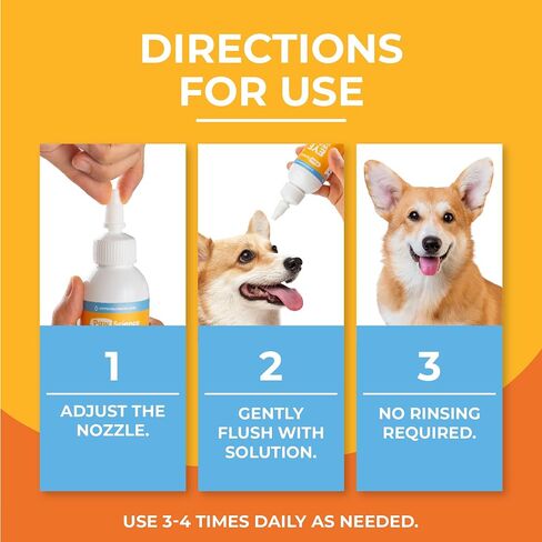 Dog Eye Drops & Wash for Dogs & Cats – Gentle Antimicrobial Eye Cleaner in Saudi Arabia