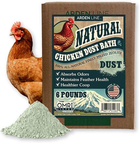 Zeolite Chicken Dust Bath, 6 lb, Natural Mineral Dust Bath for Chickens in Saudi Arabia